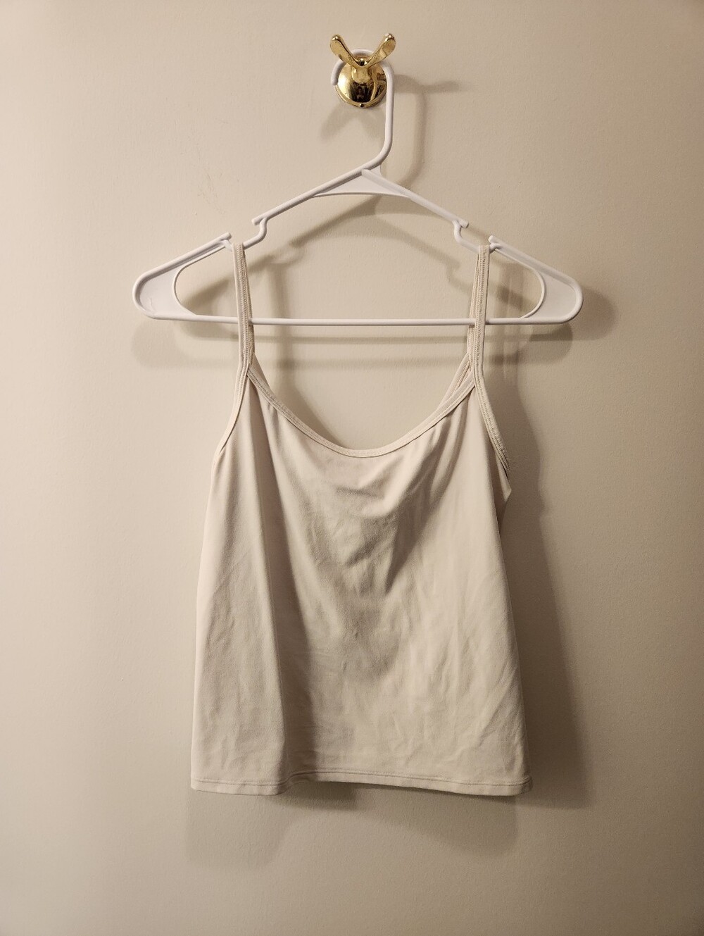 Athleta Transcend Cami Cream/Off-white Size Small